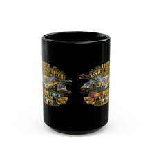 Load image into Gallery viewer, Black Mug  (15oz) - Army - 116th Assault Helicopter Co w  Aviator Badge w VN SVC - HORNETS - 3D - Enhanced
