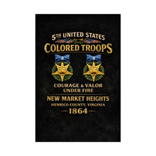 Load image into Gallery viewer, Matte Poster - 5th USCT at New Market Heights - Shirt - Back
