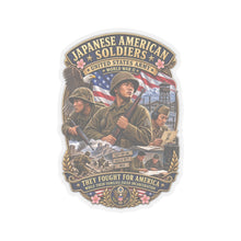 Load image into Gallery viewer, Kiss-Cut Stickers - Japanese American WWII Soldiers - 3D - Enhanced
