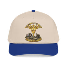 Load image into Gallery viewer, Mid Profile Baseball Cap - Army - Medical Corps - US Army w Scene - 3D - Enhanced
