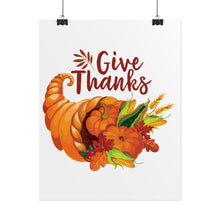 Load image into Gallery viewer, Rolled Poster - Thanksgiving - Give Thanks
