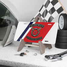 Load image into Gallery viewer, License Plate - USCG - Surfman Badge w txt - 3D - Enhanced
