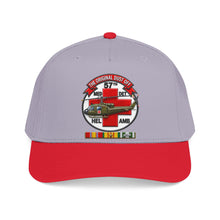 Load image into Gallery viewer, Mid Profile Baseball Cap - Army - 57th Medical Co - Original Dustoff - Vietnam w VN SVC - 3D - Enhanced
