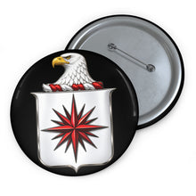 Load image into Gallery viewer, Custom Pin Buttons - COA - Central Intelligence Agency (CIA)  wo Txt - 3D - Enhanced
