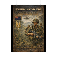 Load image into Gallery viewer, Posters - SAS patrolling the jungle in Vietnam
