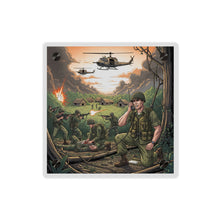 Load image into Gallery viewer, Acrylic Wall Art Panel - Vietnam Patrol Fire Fight Requesting Medevac
