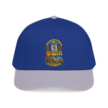 Load image into Gallery viewer, Mid Profile Baseball Cap - Vietnam Veteran Combat - 2nd Bn, 28th Infantry - 1st ID - with VN SVC - with Combat Scene - 3D - Transparent
