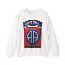 Load image into Gallery viewer, Crewneck Sweatshirt - Army  - 82nd Airborne Division - SSI wo Txt - 3D - Enhanced

