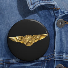 Load image into Gallery viewer, Custom Pin Buttons - USCG - Aviation Rescue Swimmer wo txt - 3D - Enhanced
