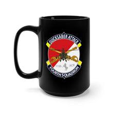 Load image into Gallery viewer, Black Mug (11oz, 15oz) - Quicksaber - 4th Squadron - SSI
