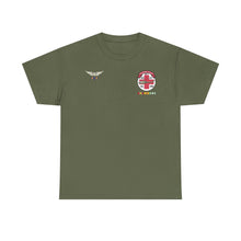 Load image into Gallery viewer, T-Shirt — - 57th Medical Detachment "Original Dustoff" with Aviator Wings, Air Medal w Number 33 and Vietnam Service
