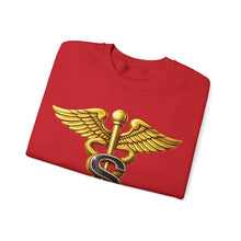 Load image into Gallery viewer, Crewneck Sweatshirt - Army Medical Specialist Corps Branch Insignia - 3D - Enhanced
