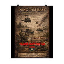 Load image into Gallery viewer, Matte Poster - Dong Tam Base, Mekong Delta 1967-70 - 162nd Aslt Hel Co
