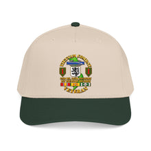 Load image into Gallery viewer, Mid Profile Baseball Cap - Vietnam Veteran Combat - 2nd Bn, 28th Infantry - 1st ID - with VN SVC - 3D - Transparent
