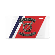Load image into Gallery viewer, License Plate - USCG - Surfman Badge w txt - 3D - Enhanced
