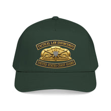Load image into Gallery viewer, Mid Profile Baseball Cap - USCG - Tactical Law Enforcement w txt - 3D - Enhanced
