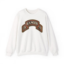Load image into Gallery viewer, Crewneck Sweatshirt - Army - 75th Ranger Regiment - STB - Ranger Scroll - 3D - Enhanced
