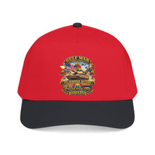 Load image into Gallery viewer, Mid Profile Baseball Cap - Army - Desert Storm - 2nd Armored Div - Combat Vereran Veteran w GULF SVC - 3D - Enhanced
