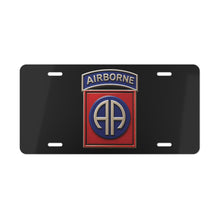 Load image into Gallery viewer, License Plate - Army  - 82nd Airborne Division - SSI wo Txt - 3D - Enhanced

