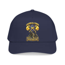 Load image into Gallery viewer, Mid Profile Baseball Cap - Army - Chemical Corps w Scene - 3D - Enhanced

