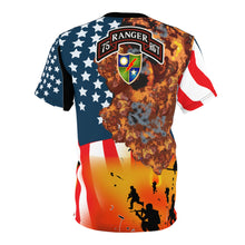 Load image into Gallery viewer, Unisex Cut &amp; Sew Tee (AOP) - Ranger Regiment at War with Flag
