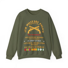 Load image into Gallery viewer, Crewneck Sweatshirt - Army - 4th Military Police Co, - Iron Guardians - 4th Infantry Div - Vietnam Veteran w VN Service X 300
