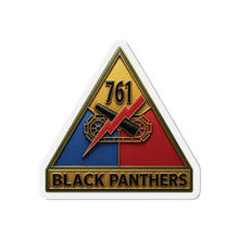 Load image into Gallery viewer, Die-Cut Magnet - SSI - 761st Tank Battalion SSI w Name Tape - 3D Enhanced
