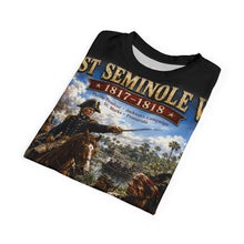Load image into Gallery viewer, Seminole Wars (1817–1858) Tribute Tee - "Three Separate Wars Against One Proud People"
