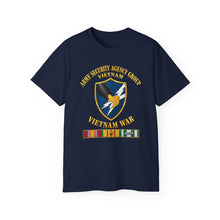 Load image into Gallery viewer, Unisex Ultra Cotton Tee - Army - Army Security Agency Group w SVC Ribbons - 3D - Enhanced
