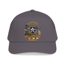 Load image into Gallery viewer, Mid Profile Baseball Cap - Army - 2nd Infantry Division w Br - Ribbon COLD WAR Vet Tab - Korea - 3D - Enhanced
