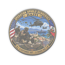 Load image into Gallery viewer, Kiss-Cut Stickers - Operation Uphold Democracy - Haiti Intervention - 1994
