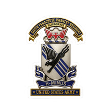 Load image into Gallery viewer, Kiss-Cut Stickers - Army - 505th Parachute Infantry Regiment (PIR) - DUI - United States Army - 3D - Enhanced
