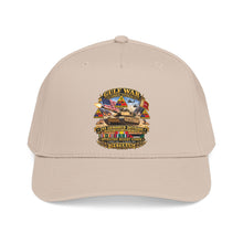 Load image into Gallery viewer, Mid Profile Baseball Cap - Army - Desert Storm - 2nd Armored Div - Combat Vereran Veteran w GULF SVC - 3D - Enhanced
