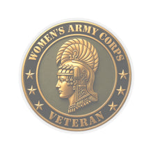 Load image into Gallery viewer, Kiss-Cut Stickers - Army - Women's Army Corps Veteran - 3D - Enhanced
