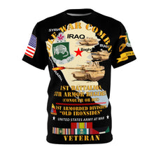 Load image into Gallery viewer, Unisex AOP - 1st Battalion, 35th Armor Regiment - To Conquer or Die - Gulf War Combat Veteran - Can't Touch This
