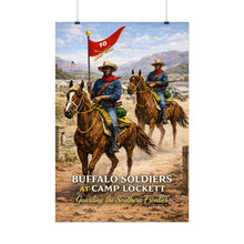 Load image into Gallery viewer, Posters - Buffalo Soldiers at Camp Lockett - 10th Cavalry
