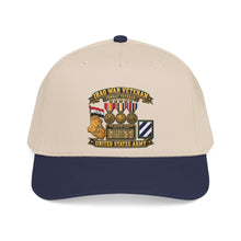 Load image into Gallery viewer, Mid Profile Baseball Cap - Army - Iraq War Veteran - Ribbon Bar - Map - SSI - 3rd Infantry Division - 3D - Enhanced
