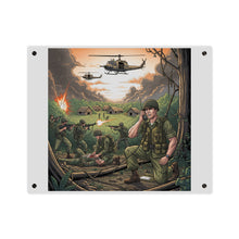 Load image into Gallery viewer, Acrylic Wall Art Panel - Vietnam Patrol Fire Fight Requesting Medevac
