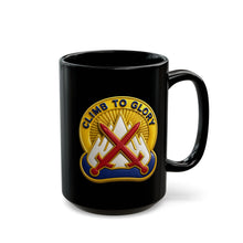 Load image into Gallery viewer, Black Mug  (15oz) - Army - DUI - 10th Mountain Division wo txt - 3D - Enhanced
