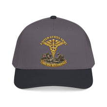 Load image into Gallery viewer, Mid Profile Baseball Cap - Army - Medical Corps - US Army w Scene - 3D - Enhanced
