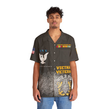 Load image into Gallery viewer, Men&#39;s Shirt (AOP) - Navy at War - Combat Veteran - Vietnam War with Vietnam Service Ribbons
