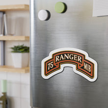 Load image into Gallery viewer, Die-Cut Magnet - Army - 75th Ranger Regiment - MIB - Ranger Scroll - 3D - Enhanced
