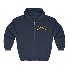 Load image into Gallery viewer, Unisex Heavy Blend™ Full Zip Hooded Sweatshirt - Infantry - Branch - US Army - Crossed Rifles
