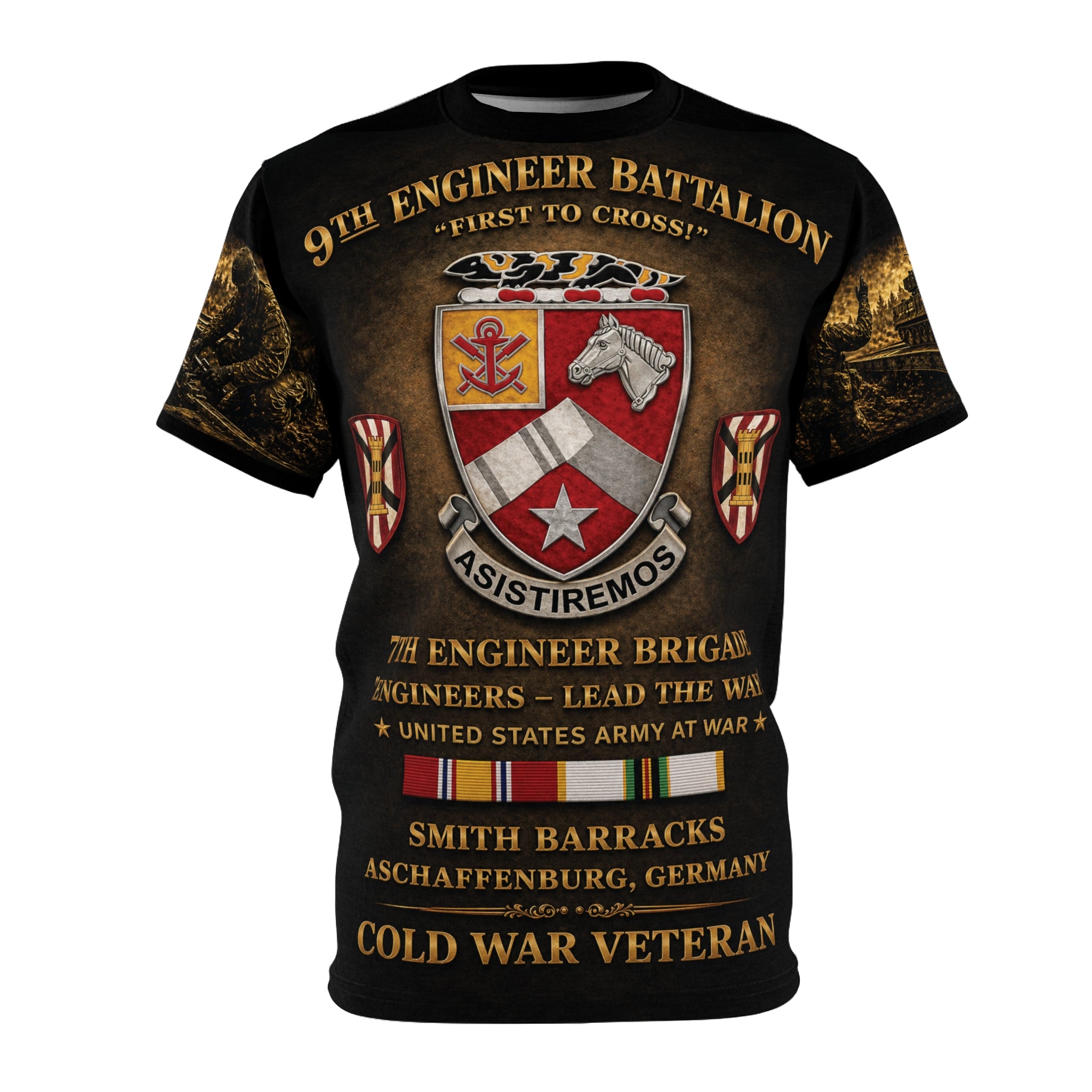 9th Engineer Battalion Tee | Cold War Veteran Army Shirt | MIP