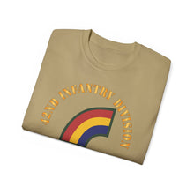 Load image into Gallery viewer, Unisex Ultra Cotton Tee - Army - SSI - 42nd Infantry Division - Rainbow - US Army Veteran X 300
