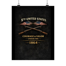 Load image into Gallery viewer, Matte Poster - Honoring the 5th USCT, 1864 - Left
