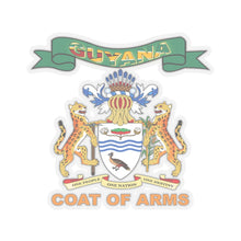 Load image into Gallery viewer, Kiss-Cut Stickers - COA - Coat of Arms of Guyana - Coat of Arms X 300
