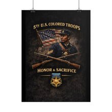 Load image into Gallery viewer, Posters - Honoring the 5th USCT, 1864 - Right 1
