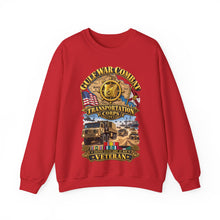 Load image into Gallery viewer, Crewneck Sweatshirt - Army - Gulf War Combat Vet  - Transportation Corps - 3D - Enhanced
