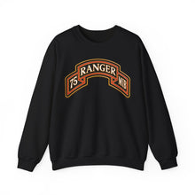 Load image into Gallery viewer, Crewneck Sweatshirt - Army - 75th Ranger Regiment - MIB - Ranger Scroll - 3D - Enhanced
